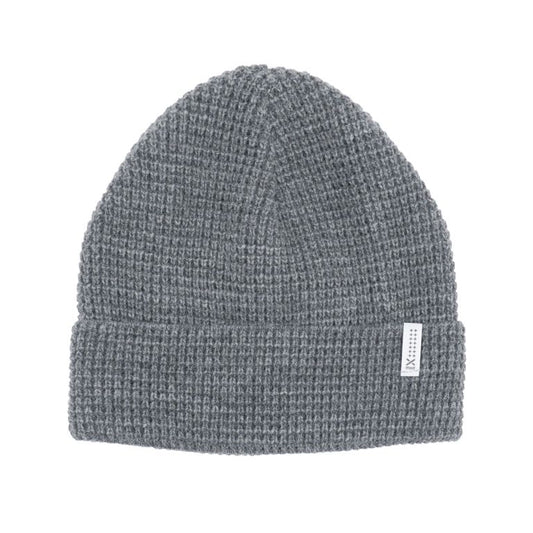 Strick-Wintermütze: grau