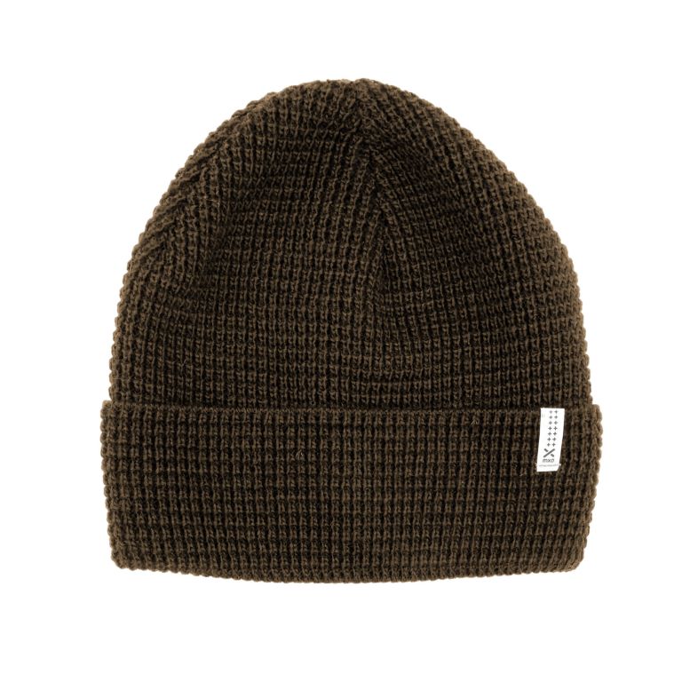 Strick-Wintermütze: Olive