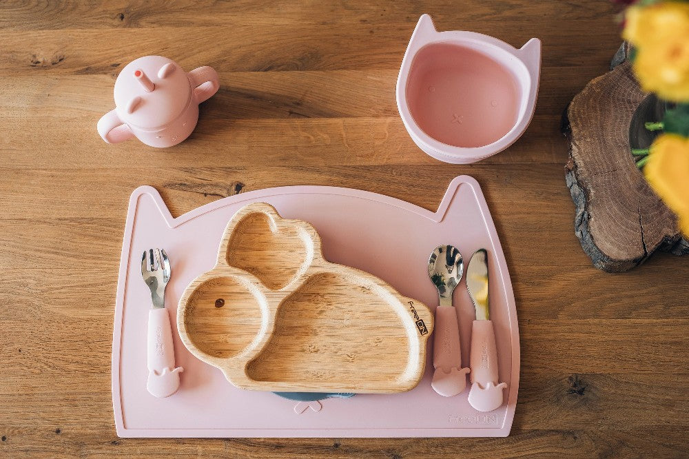 Tischmatte für Teller rosa