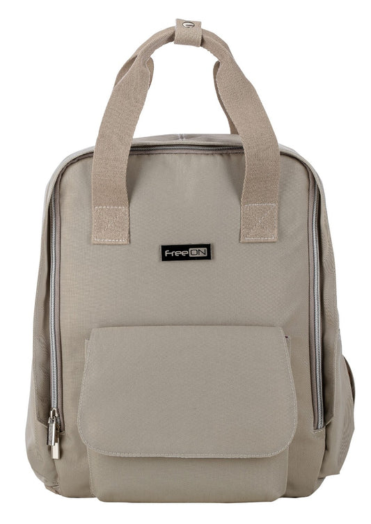 Wickeltasche klein: beige