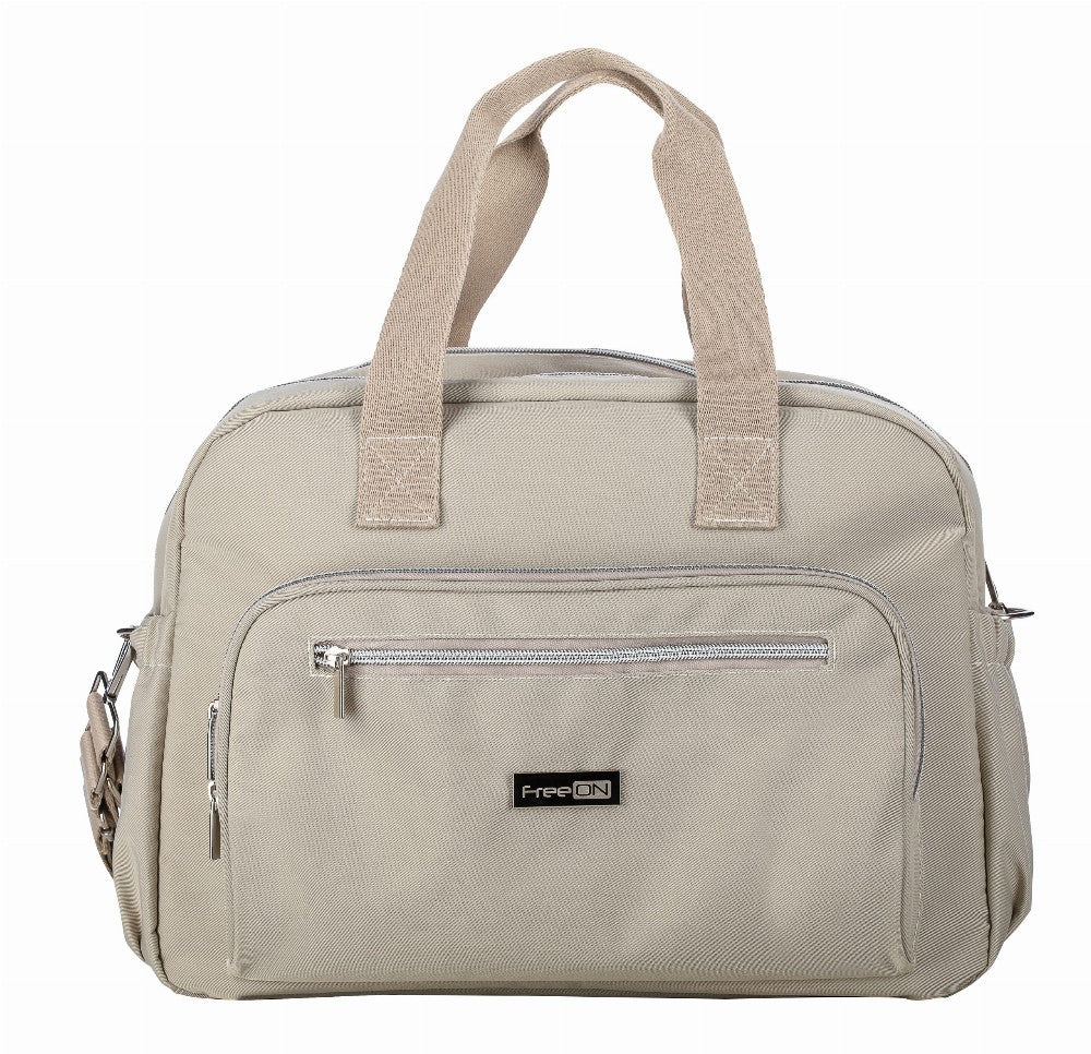 Wickeltasche groß: beige