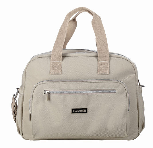 Wickeltasche groß: beige
