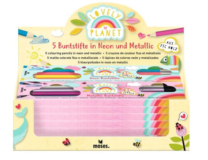 Neonfarbende Buntstifte