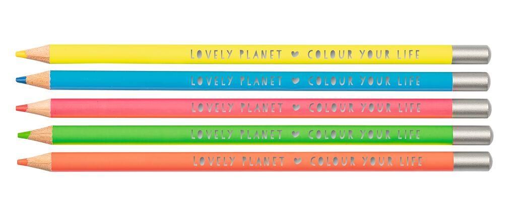 Neonfarbende Buntstifte