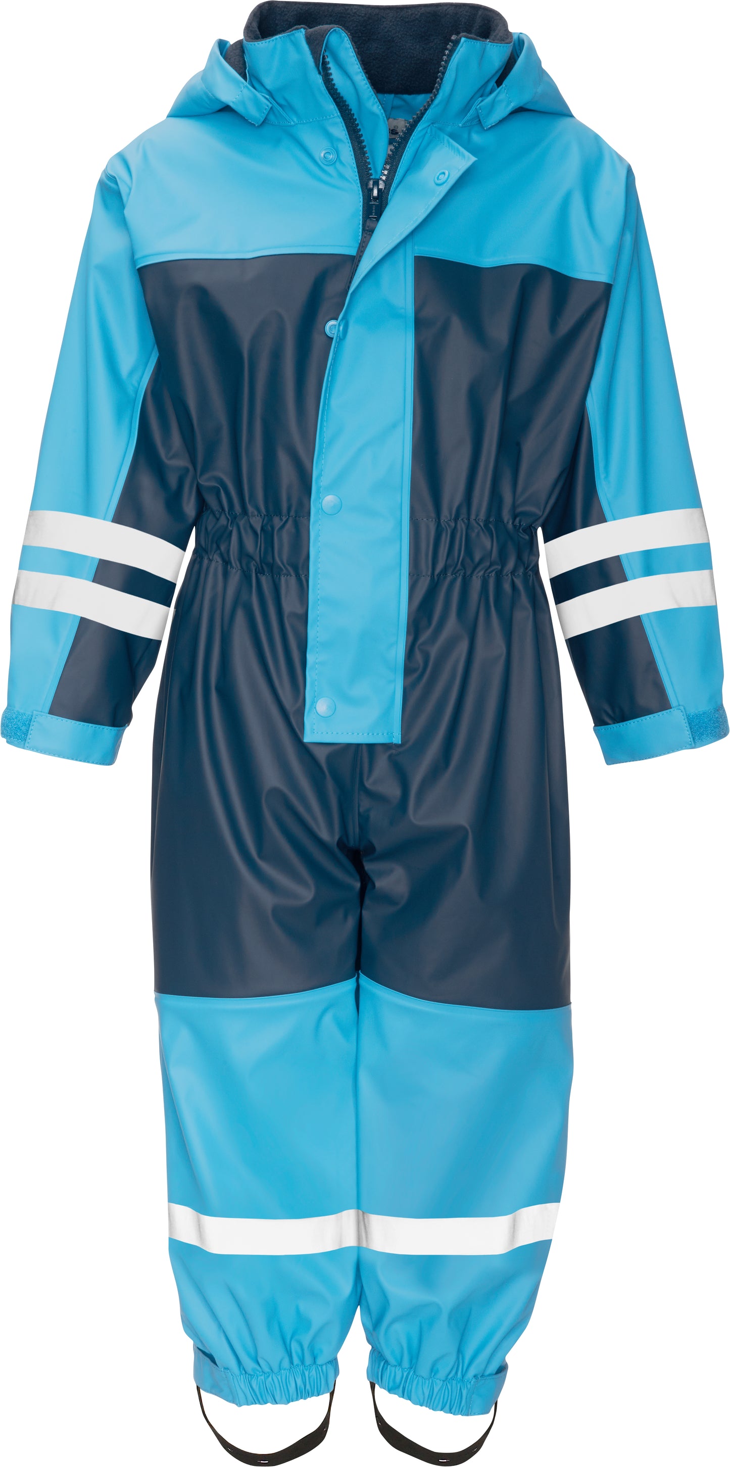 Fleece-Overall: blau