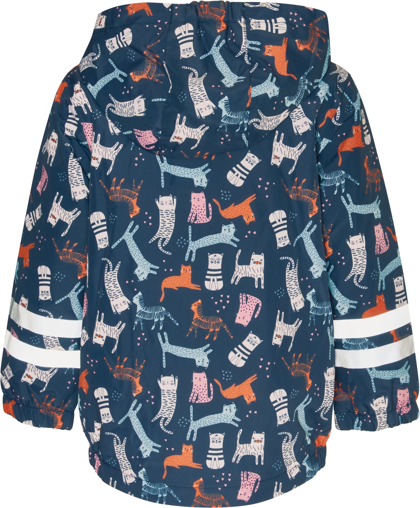 Regenjacke blau,Katzen