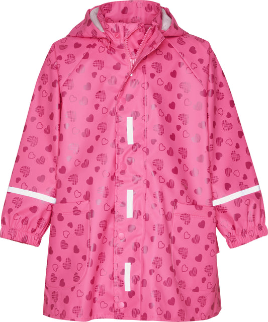 Regenjacke rosa Herzen