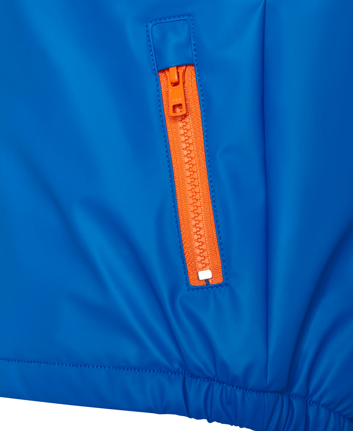 Playshoes gefütterte Regenjacke: blau,Orange