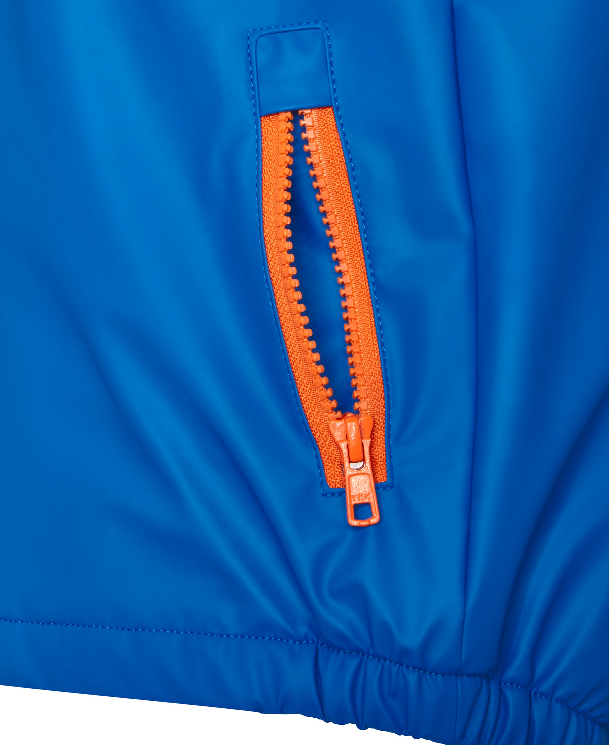 Playshoes gefütterte Regenjacke: blau,Orange