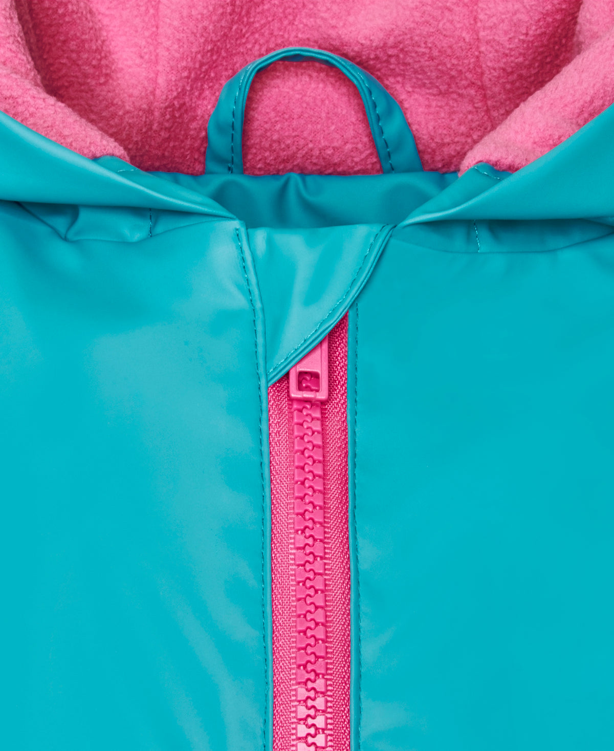 Playshoes gefütterte Regenjacke: türkis,rosa