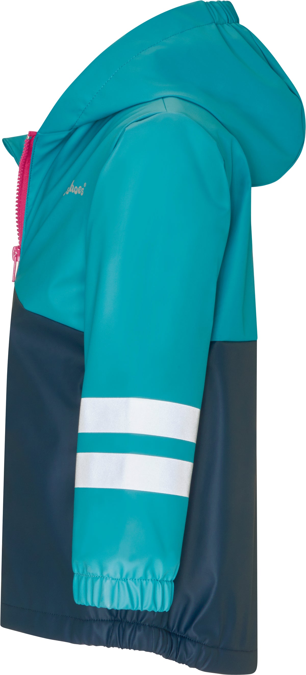Playshoes gefütterte Regenjacke: türkis,rosa