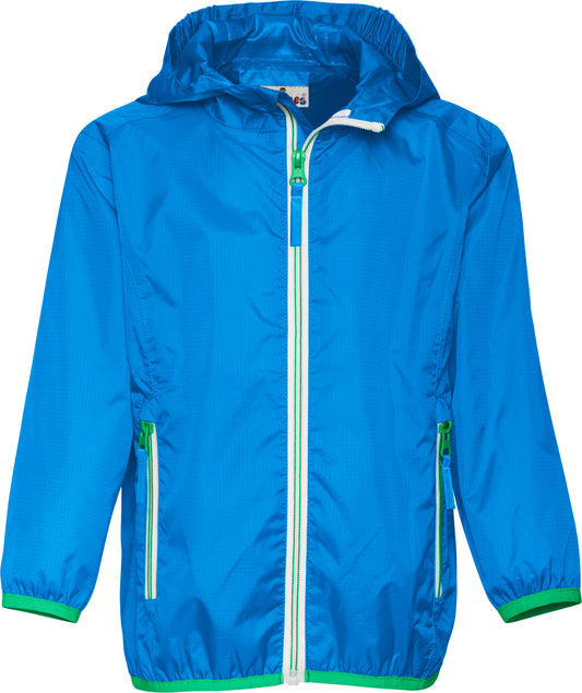 Regenjacke faltbar blau