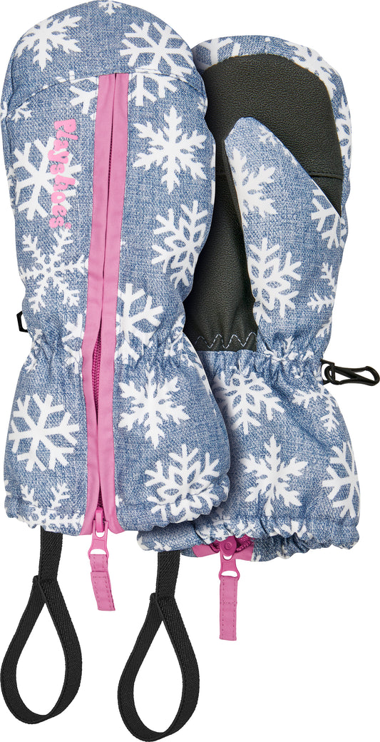 Schnee-Fäustlinge: rosa,blau,Schneeflocke (verschiedenen größen)