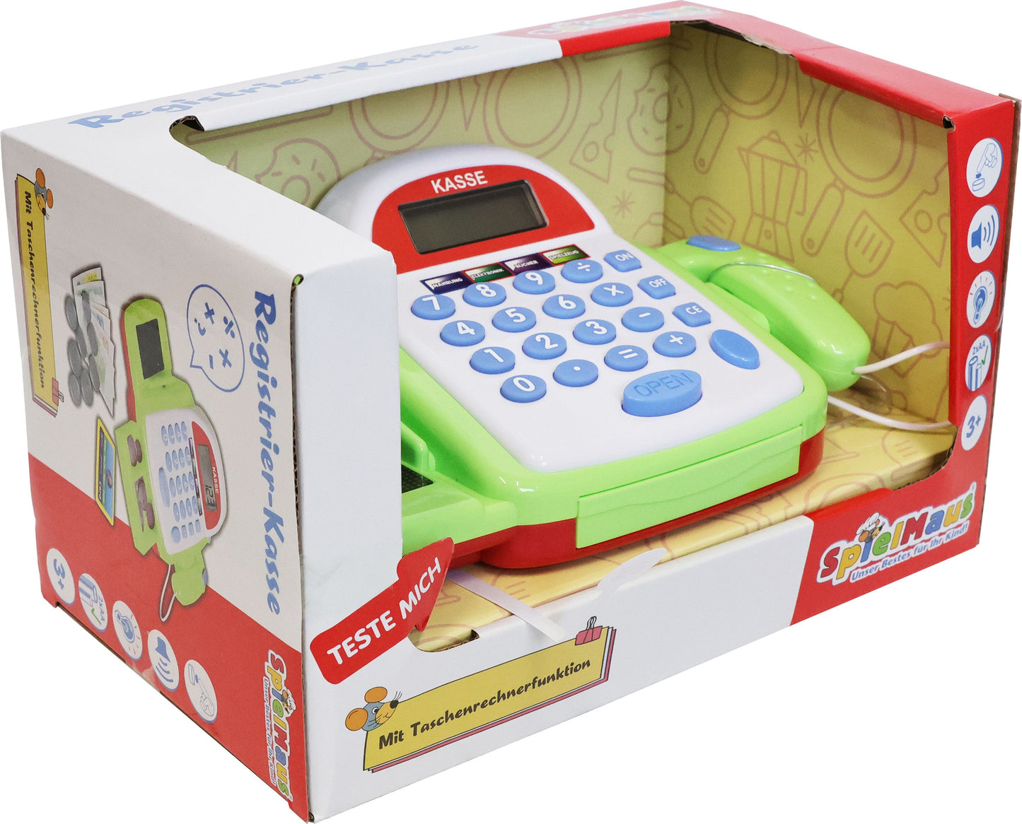 Registrierkasse mit Funktion und Zubehör