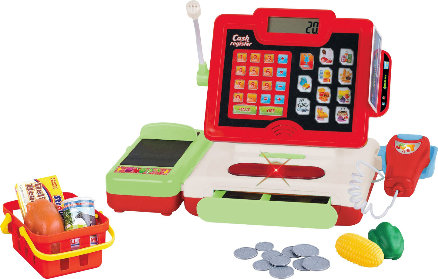 Touchscreen-Kasse mit zubehör