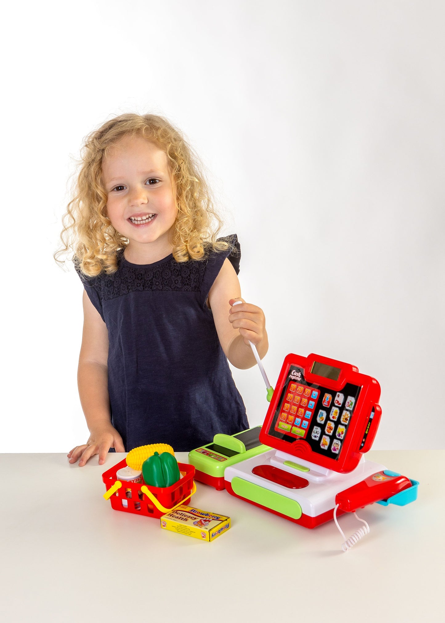 Touchscreen-Kasse mit zubehör