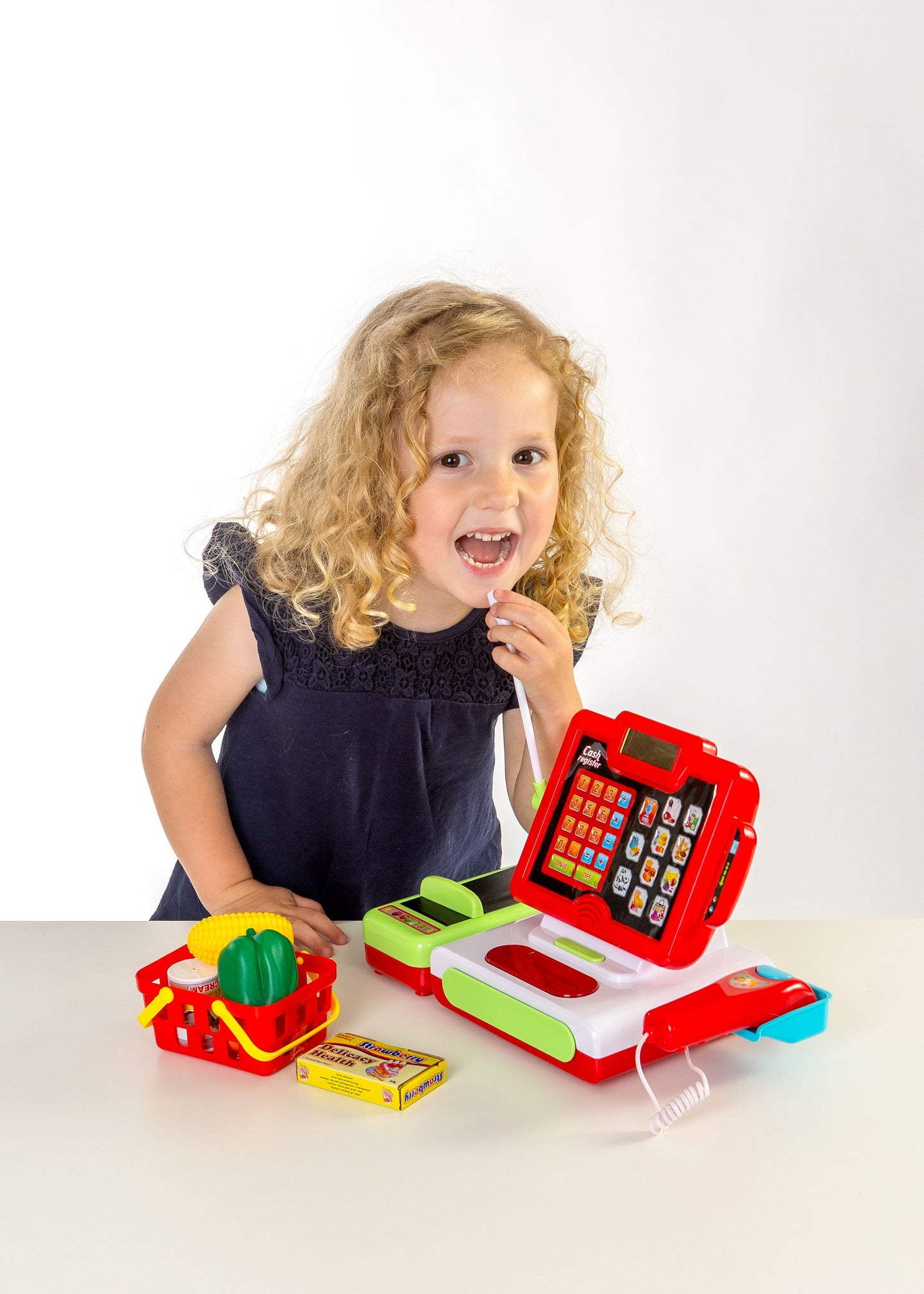 Touchscreen-Kasse mit zubehör