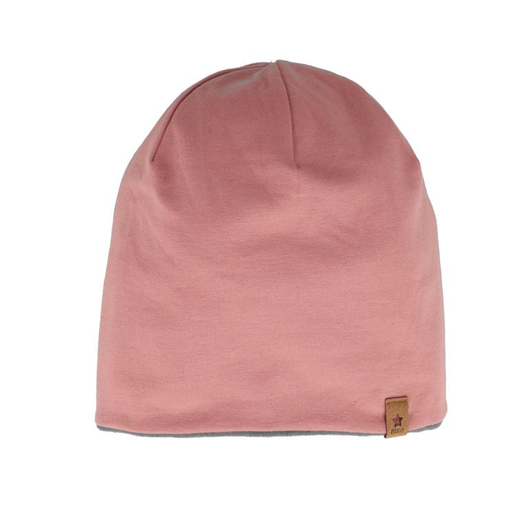 Beanie altrosa,grau