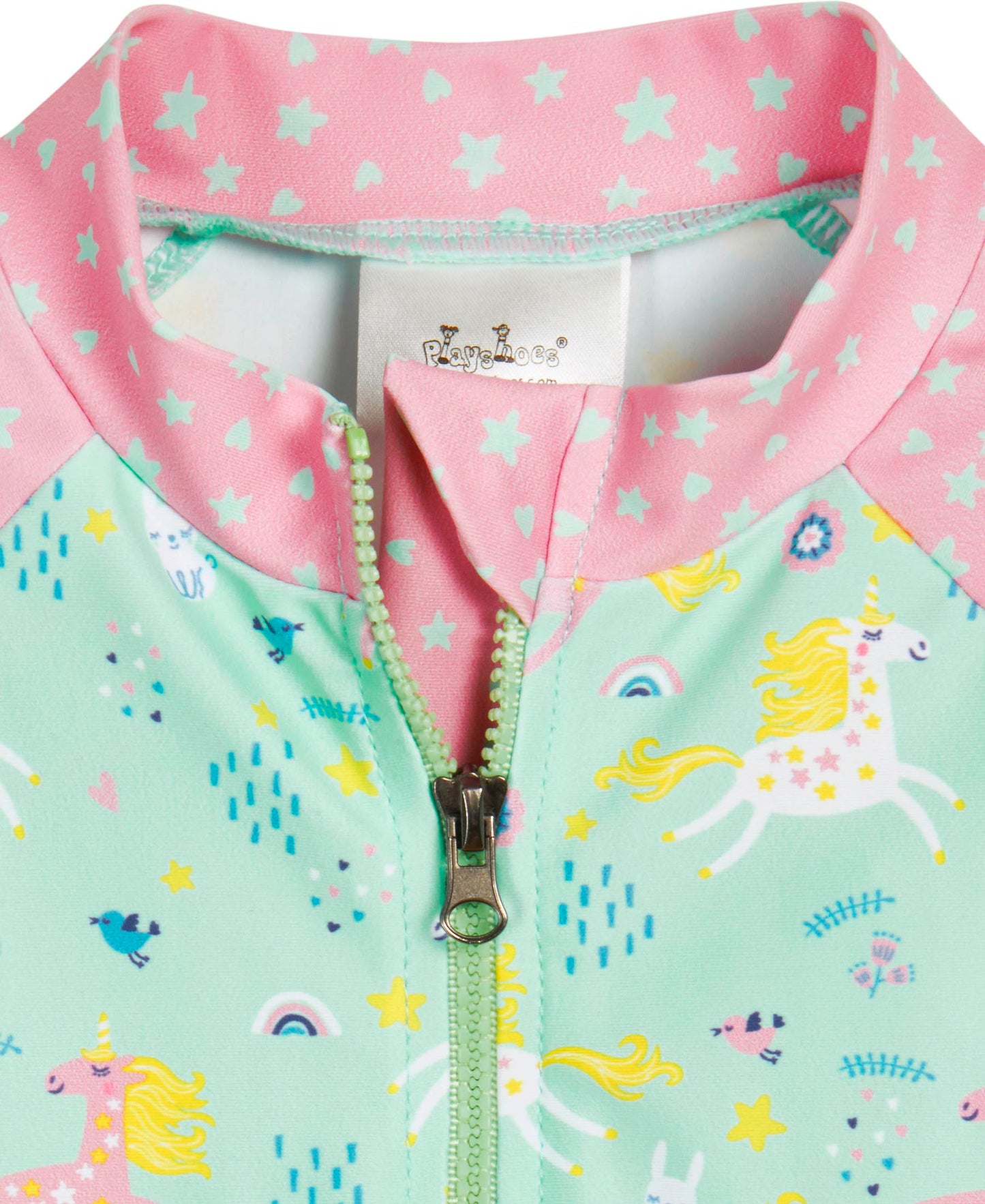 UV- Einteiler Lang: mint,Einhorn