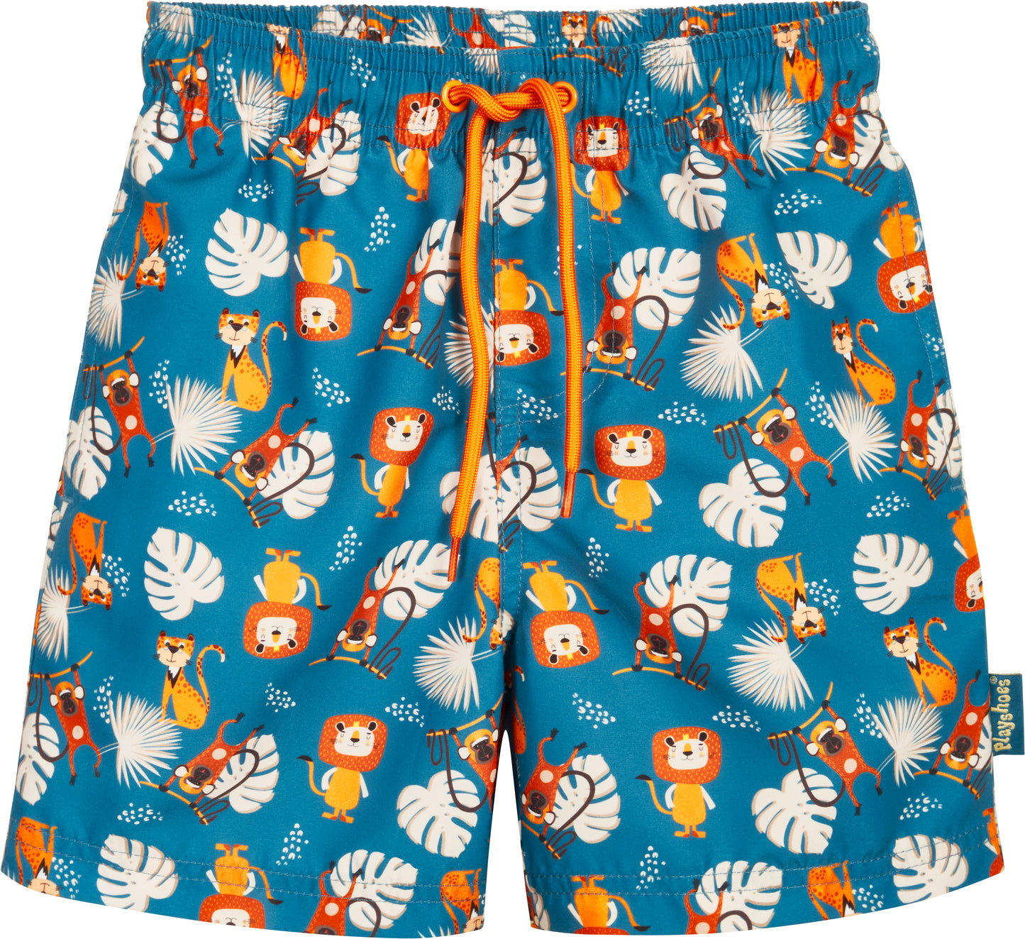 Badehose: blau,Löwe