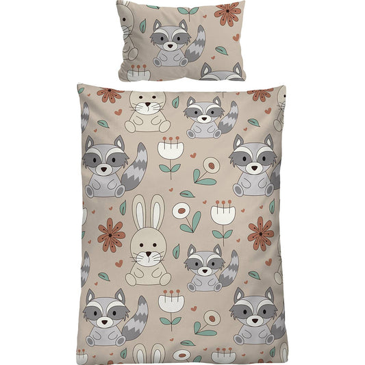 Feinbiber Bettwäsche: Waschbär