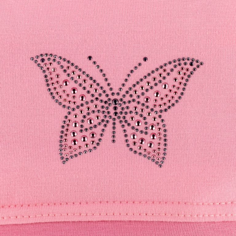 Beanie: rosa,Schmetterling