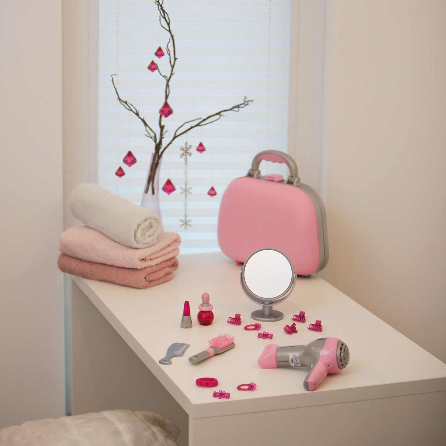 Beauty Case mit Haartrockner/Zubehör