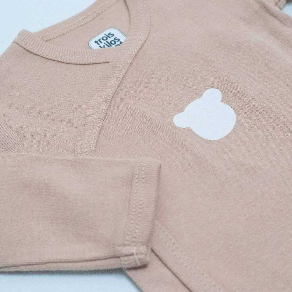 2 Wickelbodys: beige,braun
