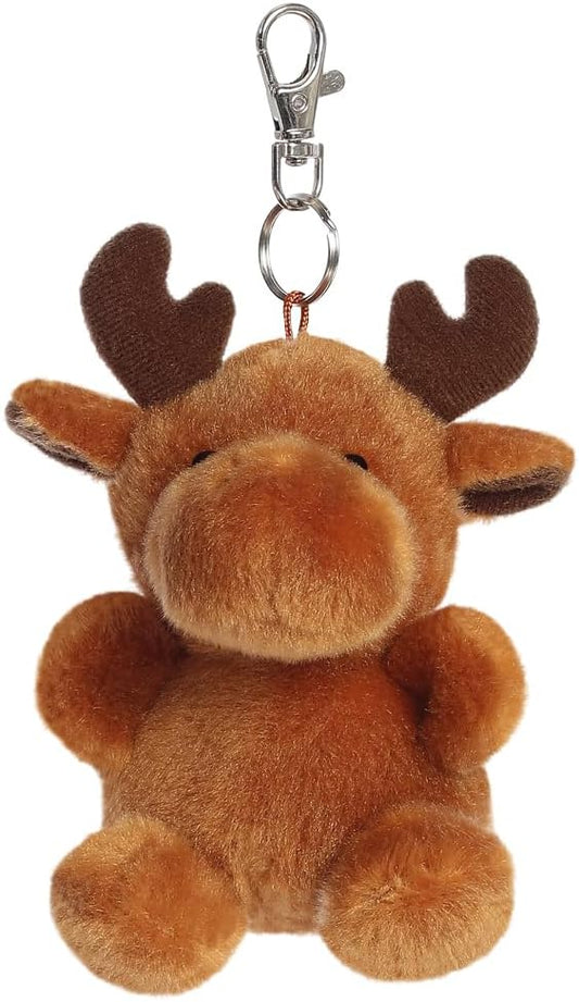 Palm Pals Cinnamon Elch: Schlüsselanhänger, braun, 10 cm