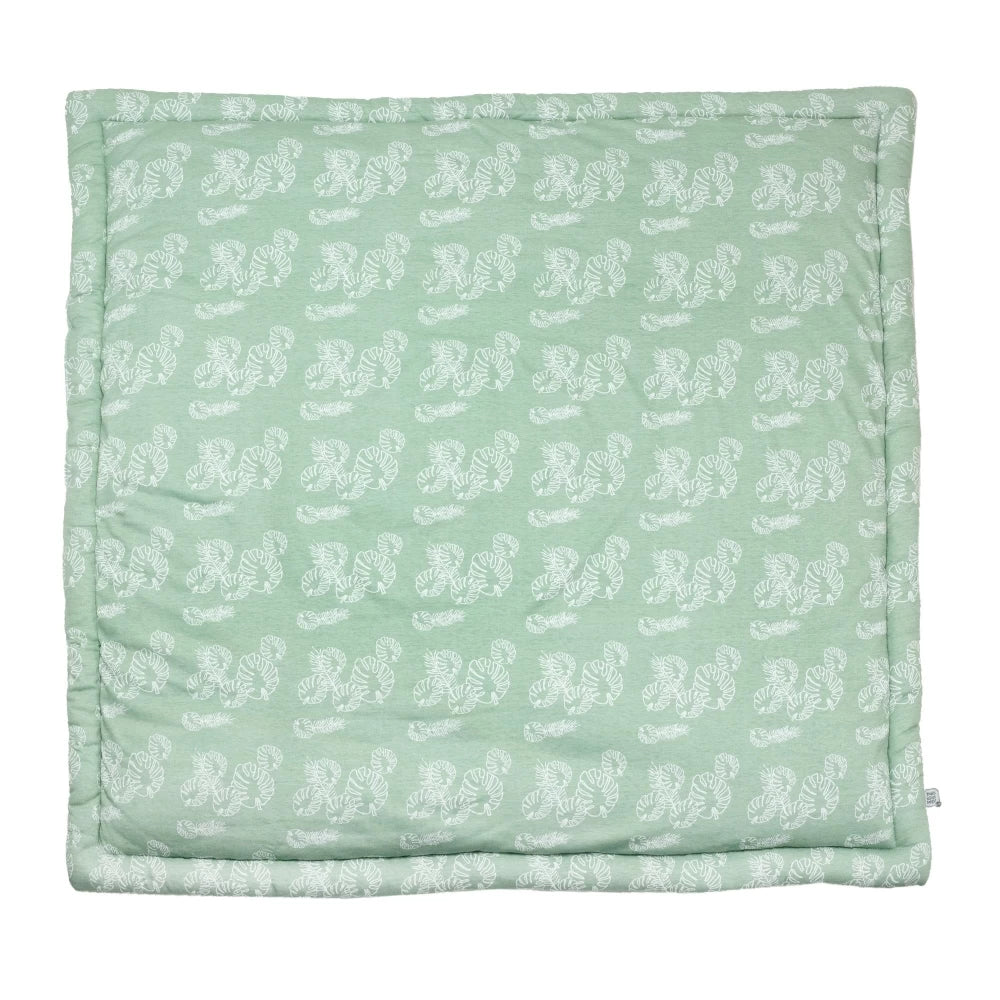 Krabbeldecke: grün,weiß