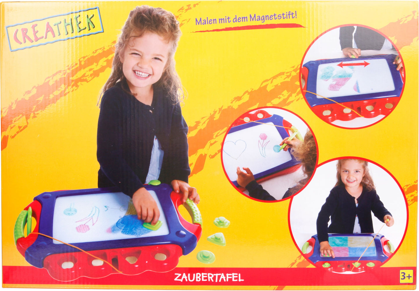 Magnettafel mit 4 Stemplen