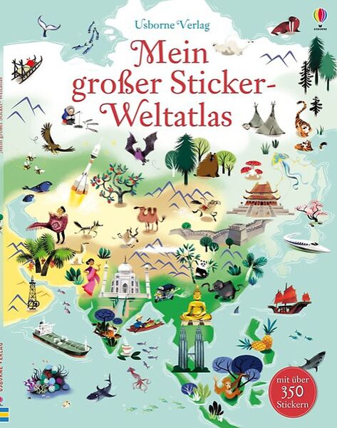 Mein großer Sticker-Weltatlas (Neuware)