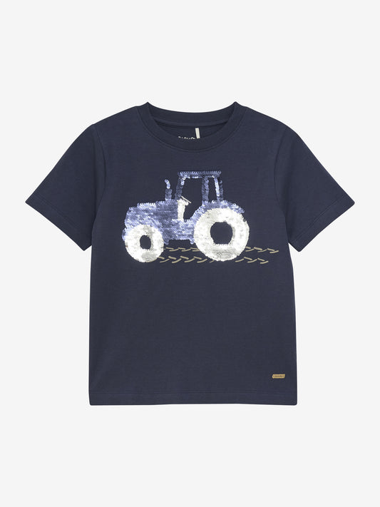 T-Shirt: blau,Traktor