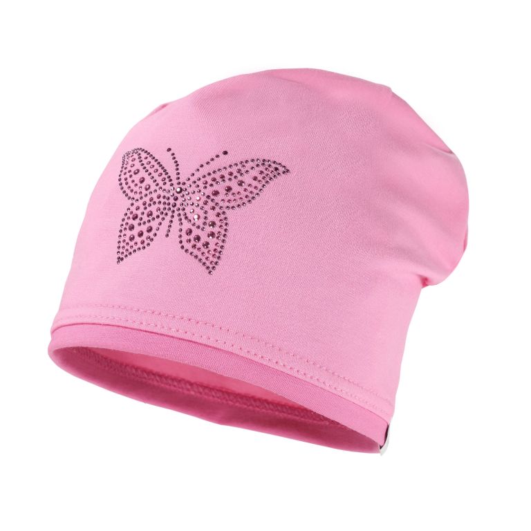 Beanie: rosa,Schmetterling