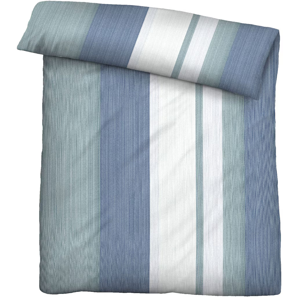 Biber Bettwäsche: blau,grün,weiß