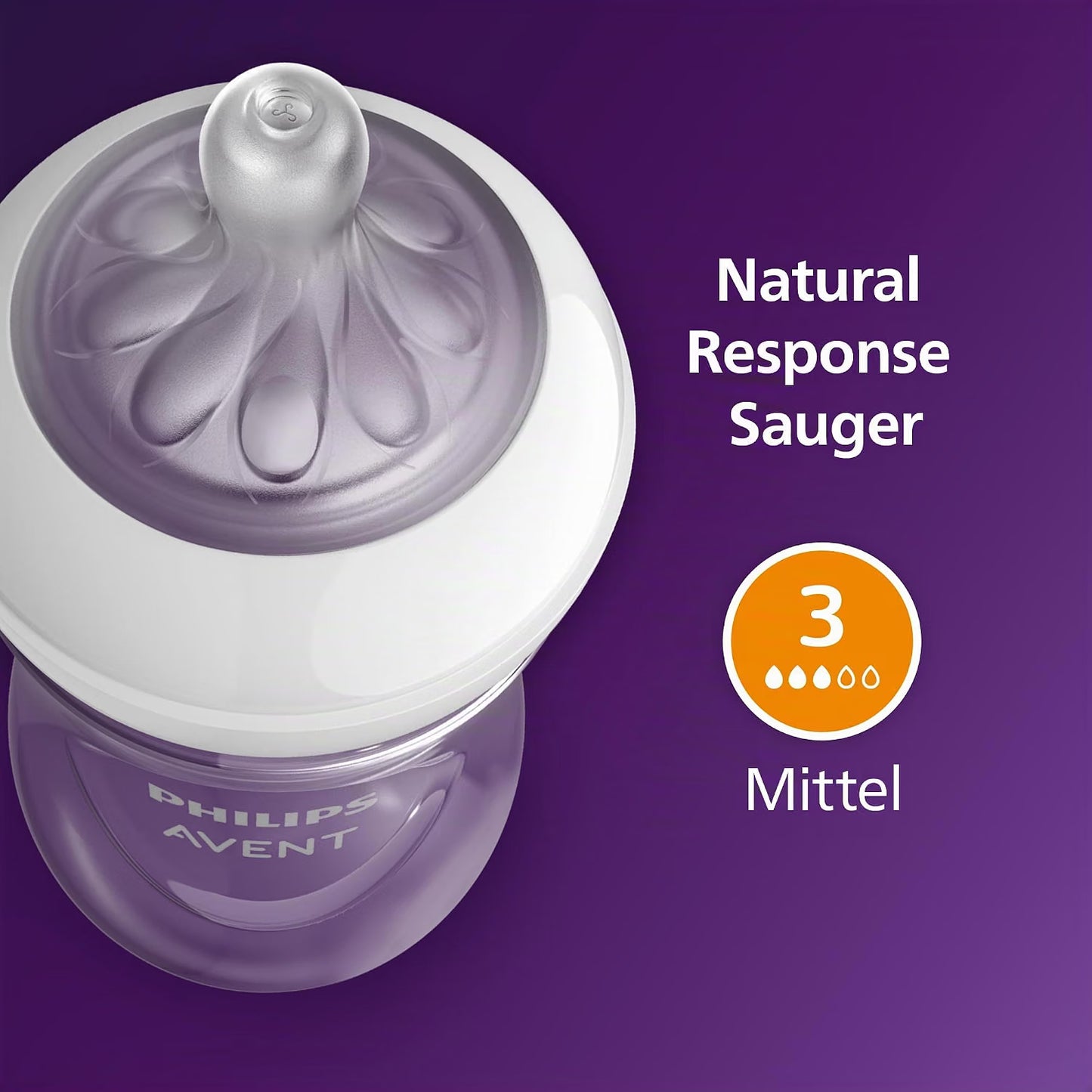 Babyflasche mit Anti-Reflux, 260 ml