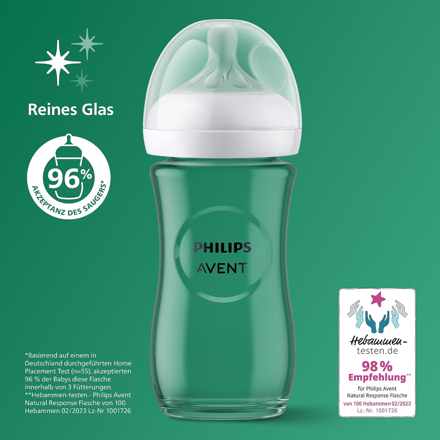 Babyflaschen aus Glas, Geschenkset für Neugeborene