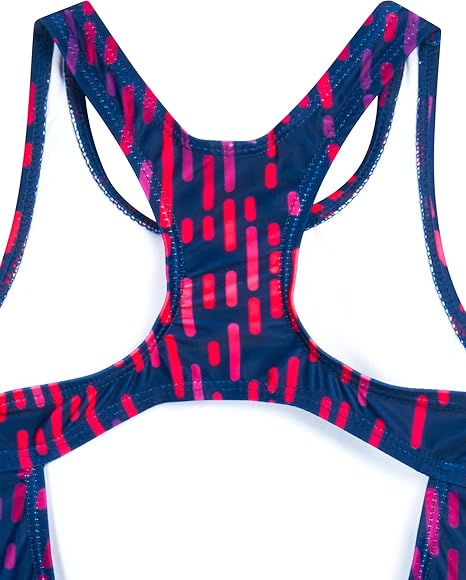 Badeanzug: blau,lila,rosa