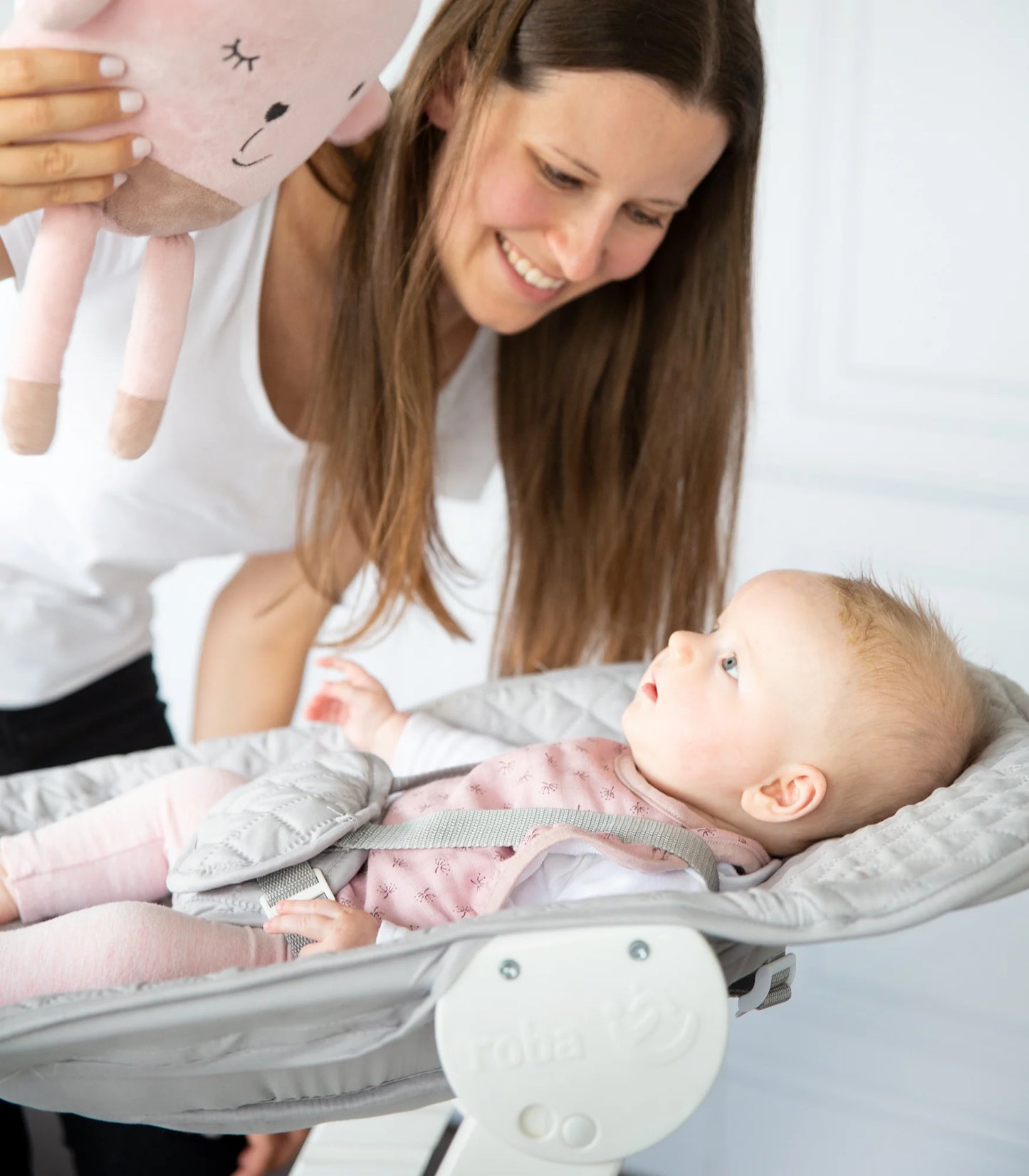 Treppenhochstuhl 2 in 1: grau,weiß reserviert für Geburtsliste #411992