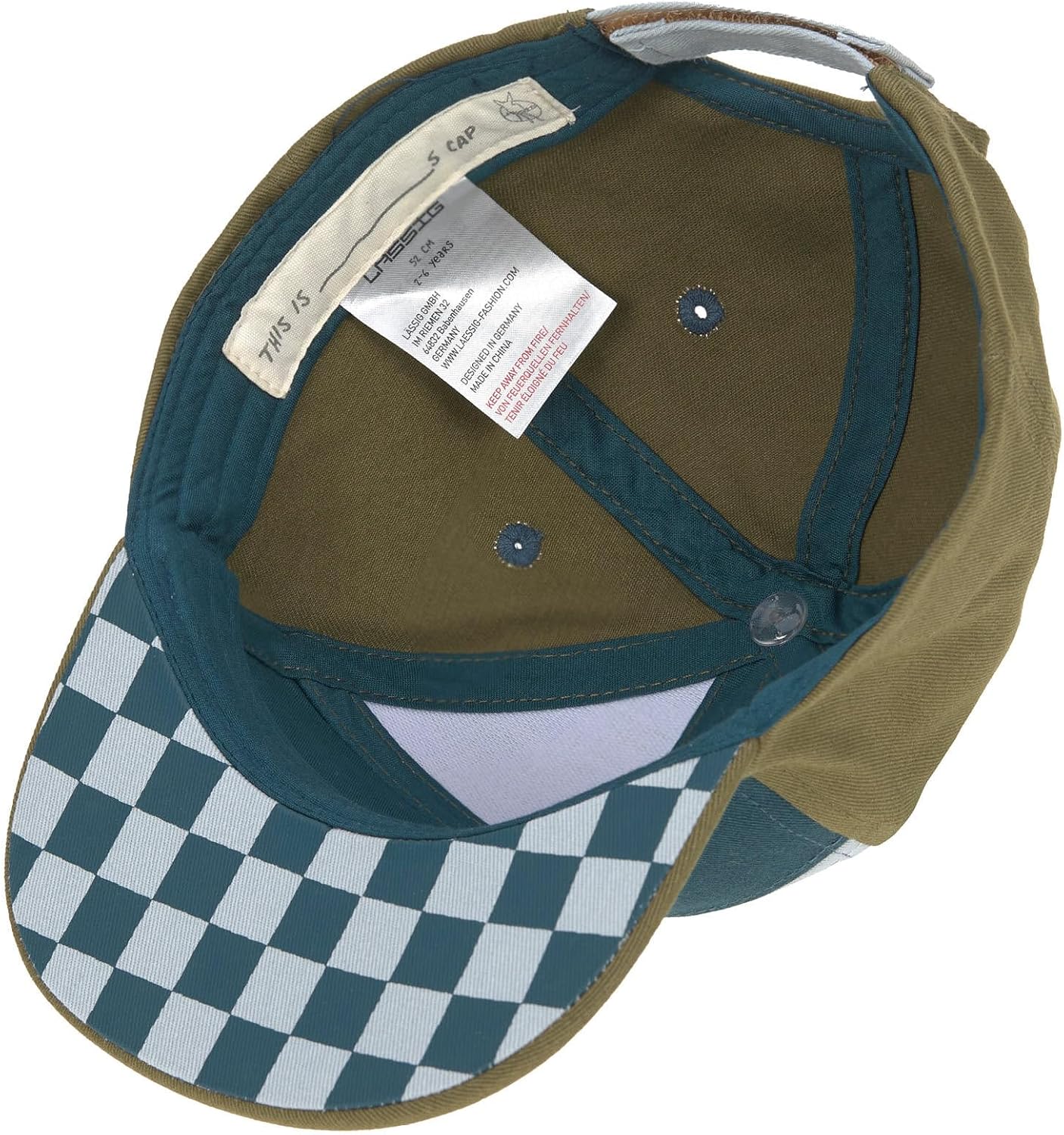Schirmkappe blau, olive