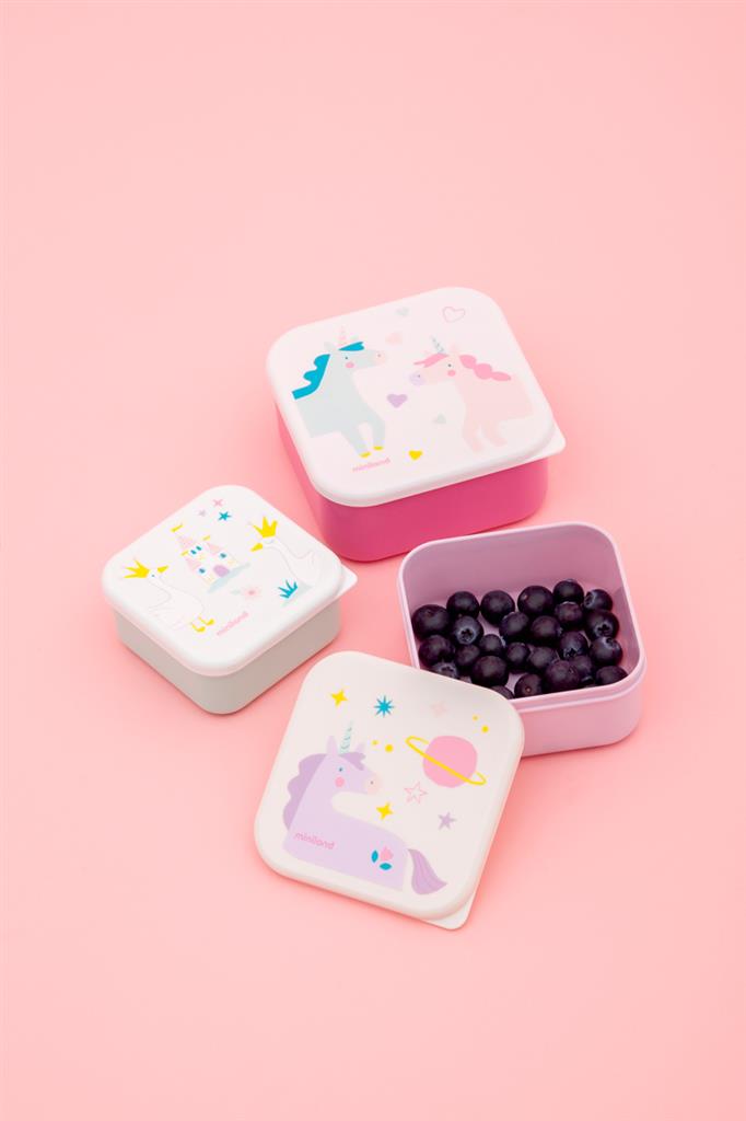 Brotdose Set 3teilig: Einhorn