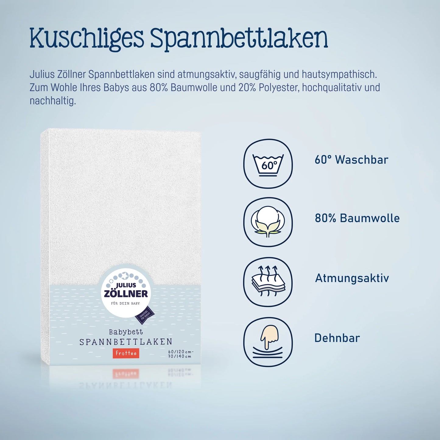 Spannbetttuch Frottee Weiß