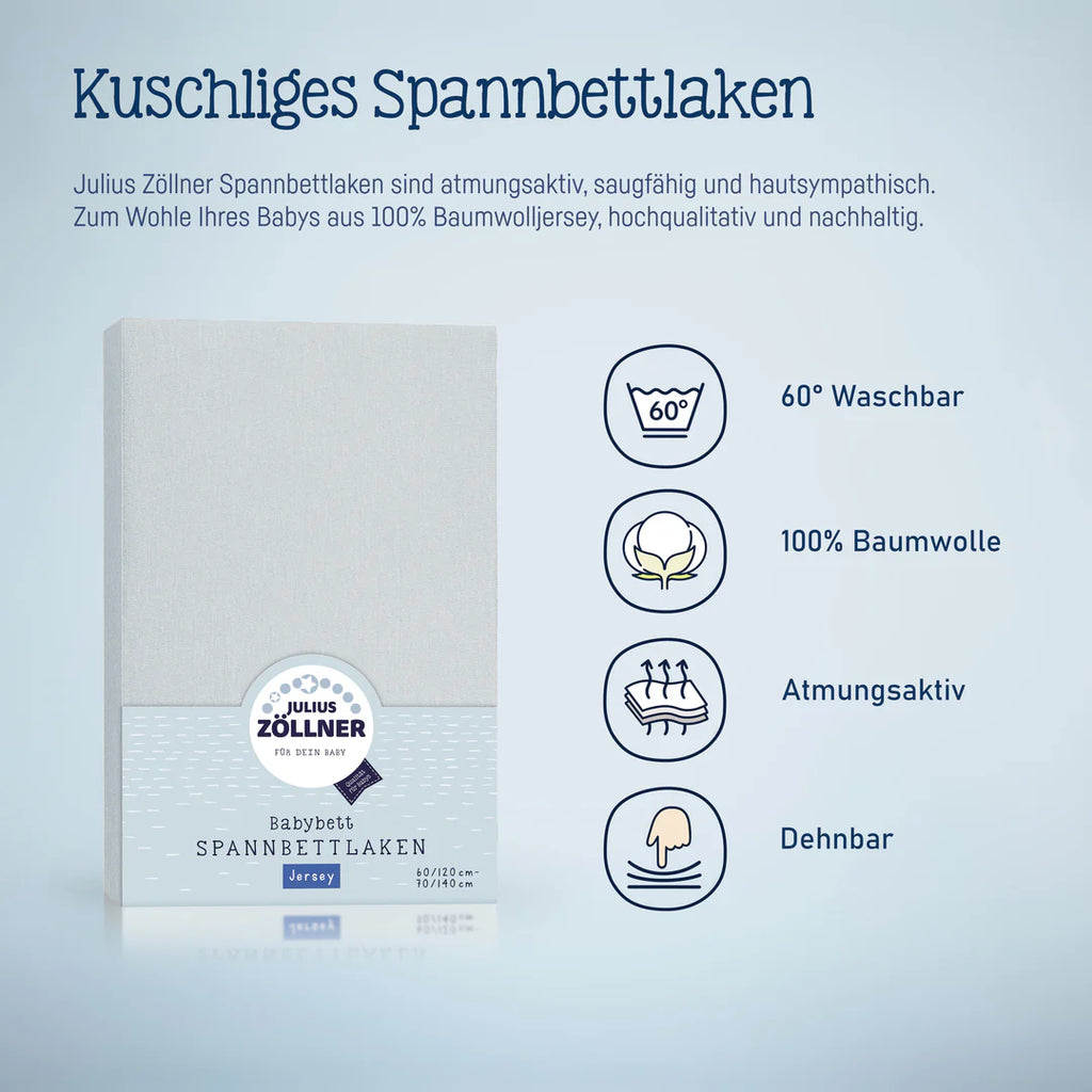 Spannbetttuch hellblau