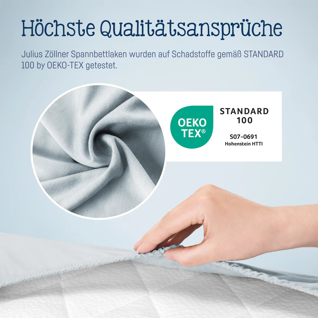 Spannbetttuch hellblau