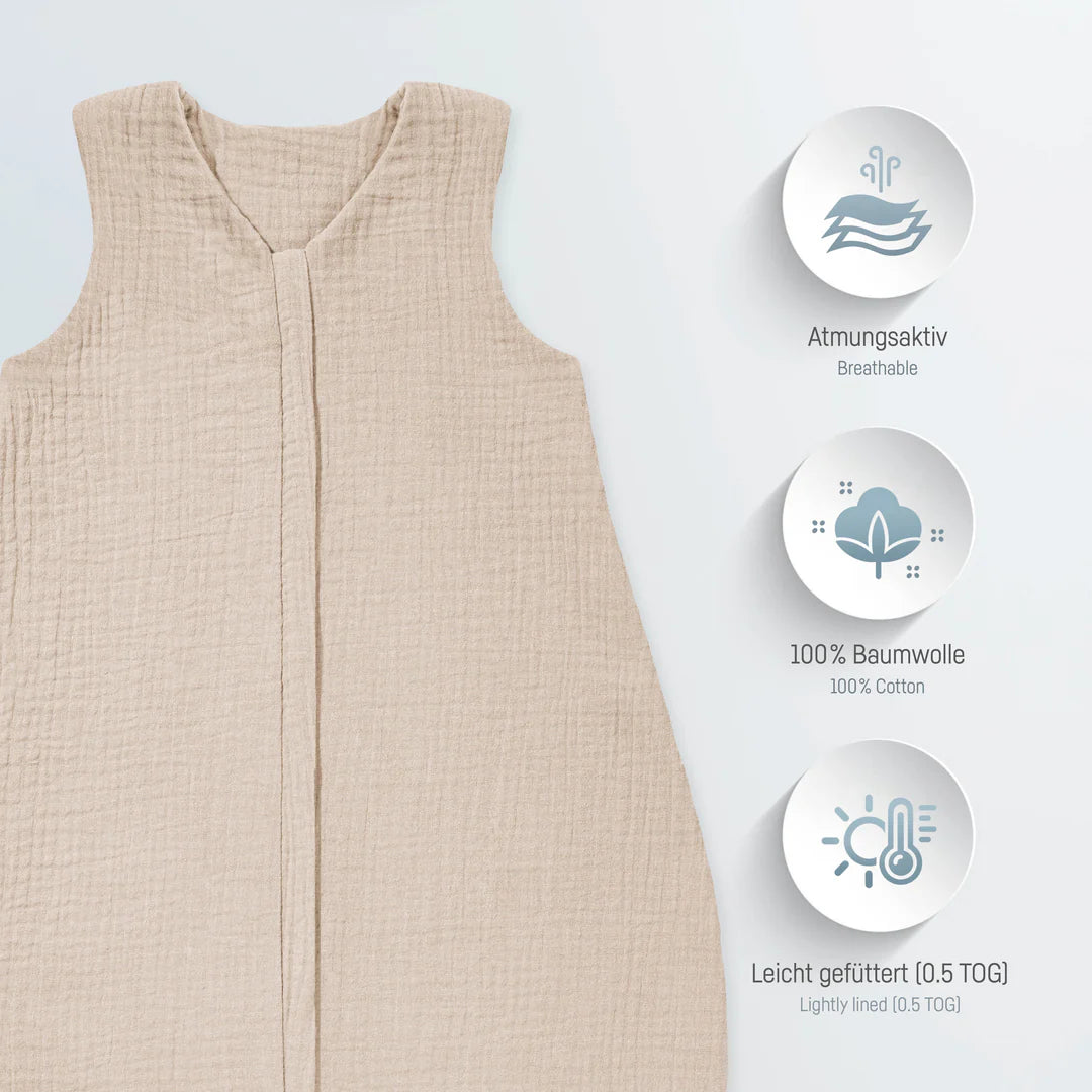 Schlafsack Musseline: sand