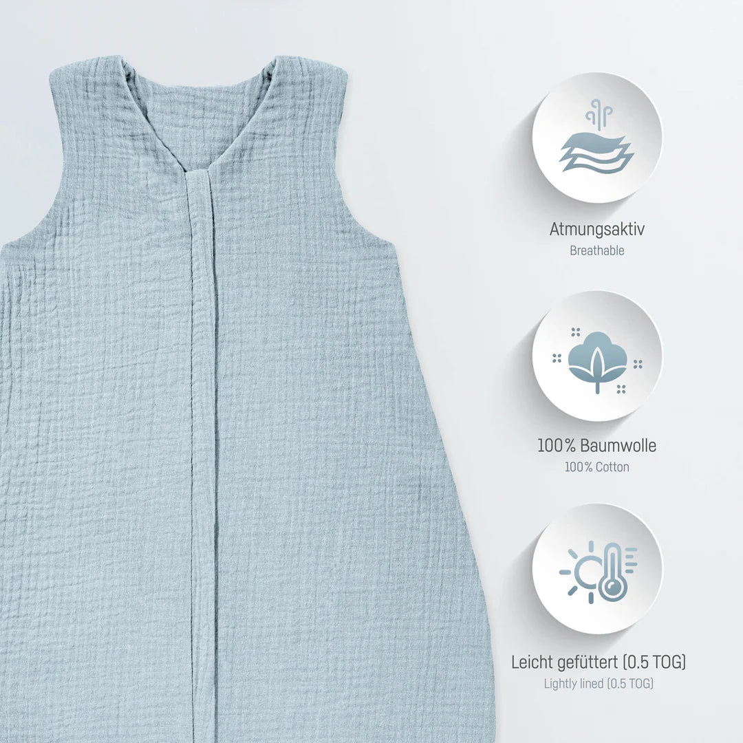 Schlafsack Musseline: blau