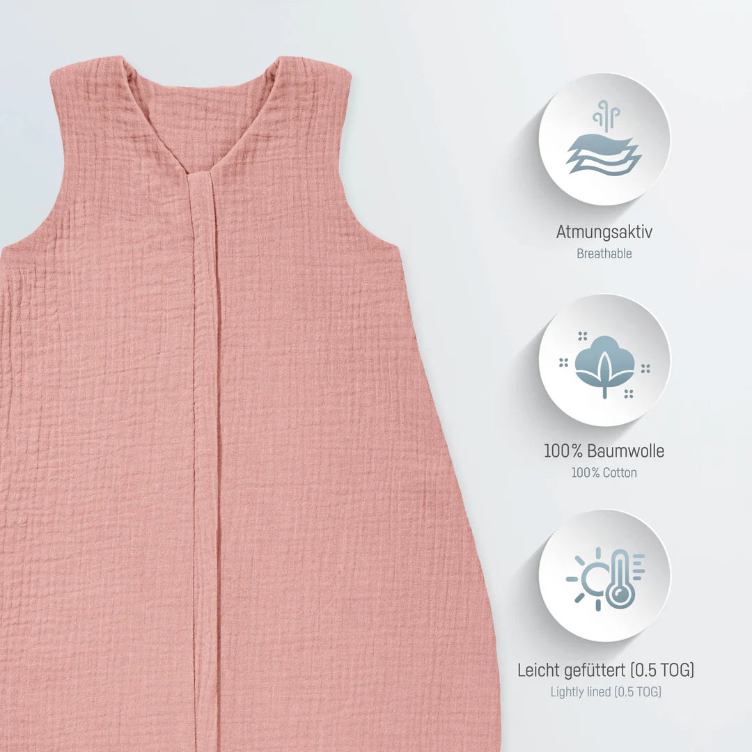 Schlafsack Musseline: rosa