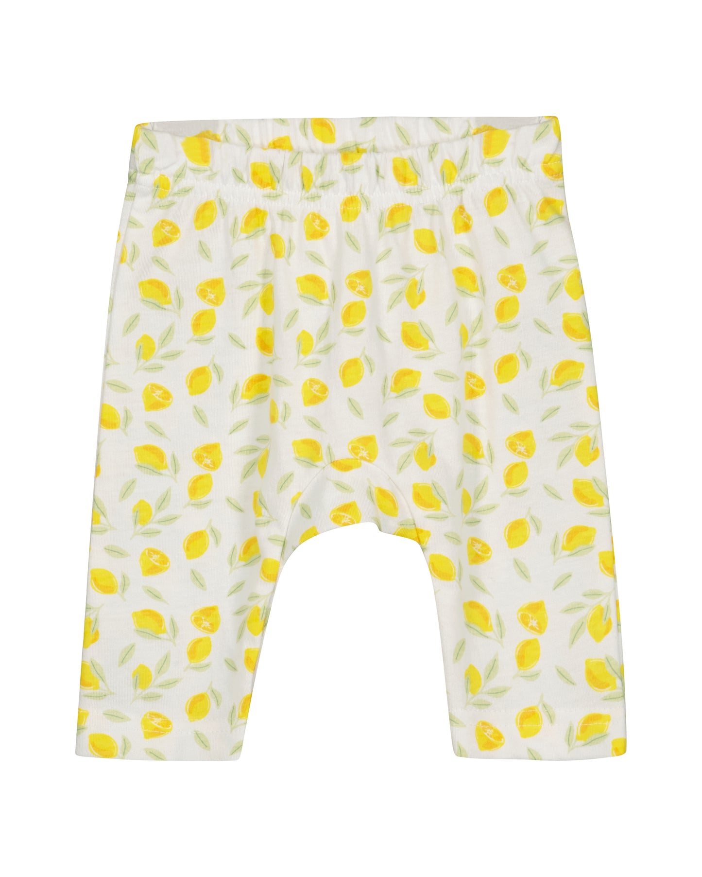 Set: Langarmshirt und Hose: weiß,Zitronen