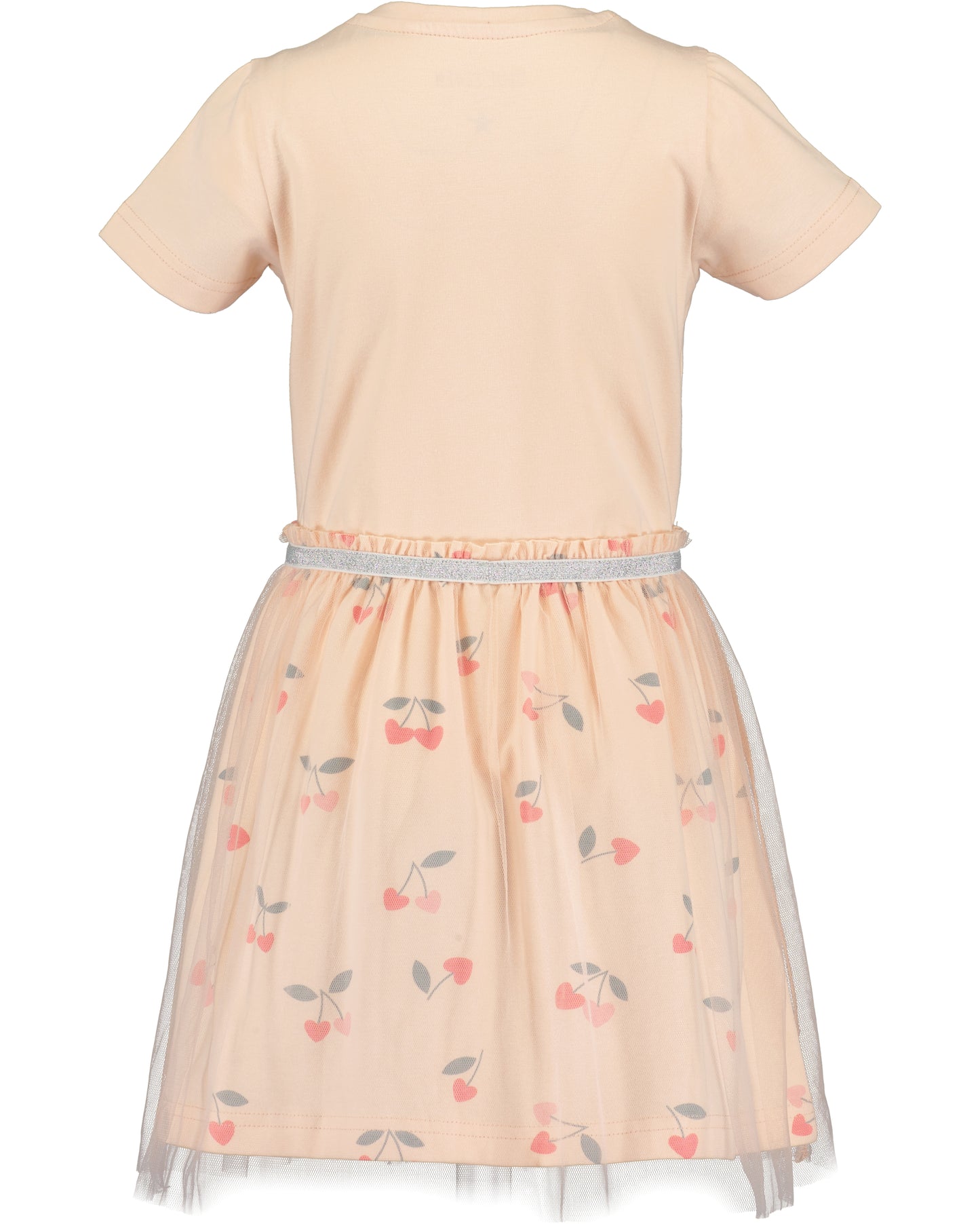 Kleid mit Tüll: Lachs,Schleife