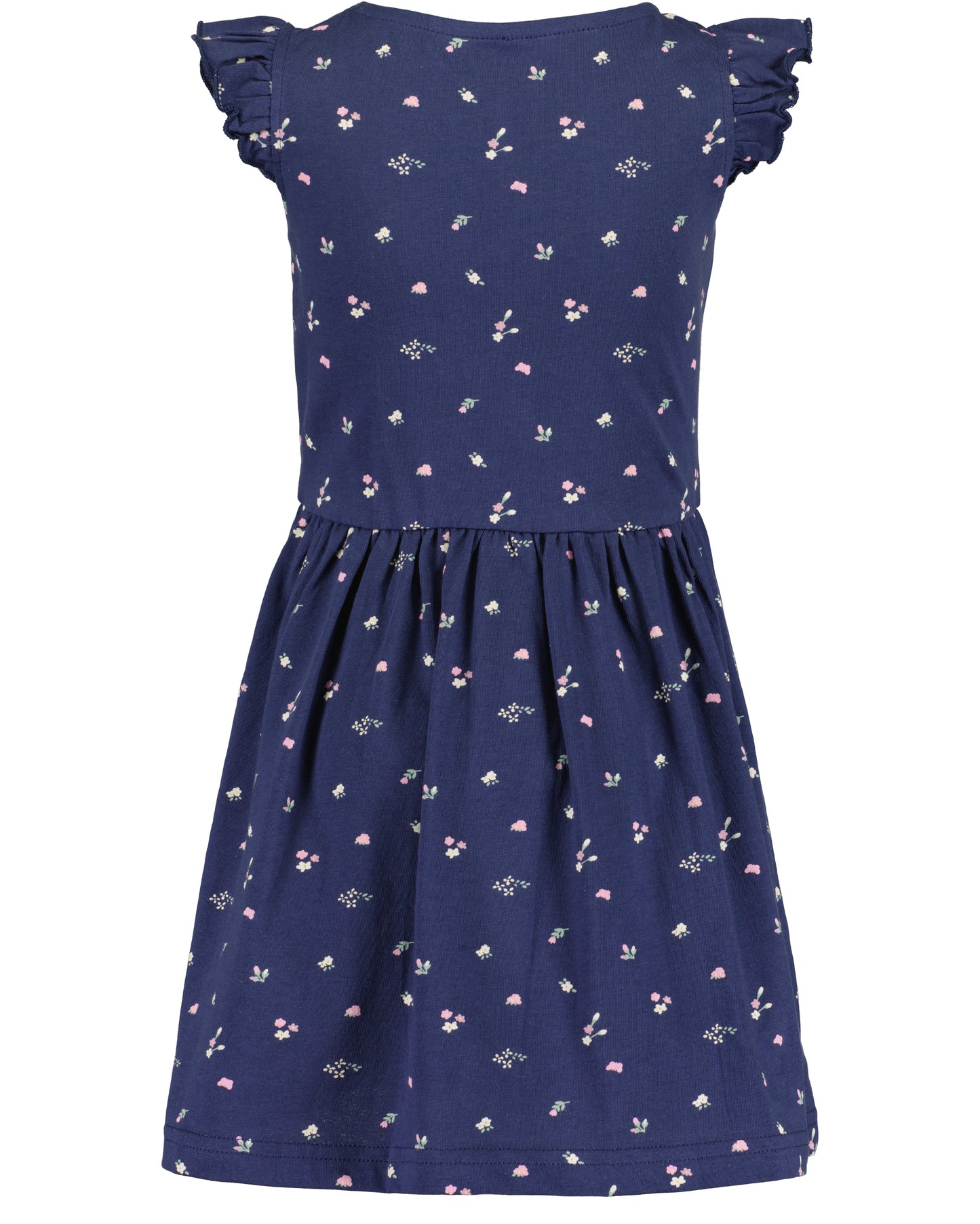 Kleid: blau,Blumen